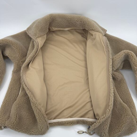 FARMER'S MARKET Mens Fleece Full Zip Jacket Size M Oversized Boxy Cotton Linen - Picture 4 of 7